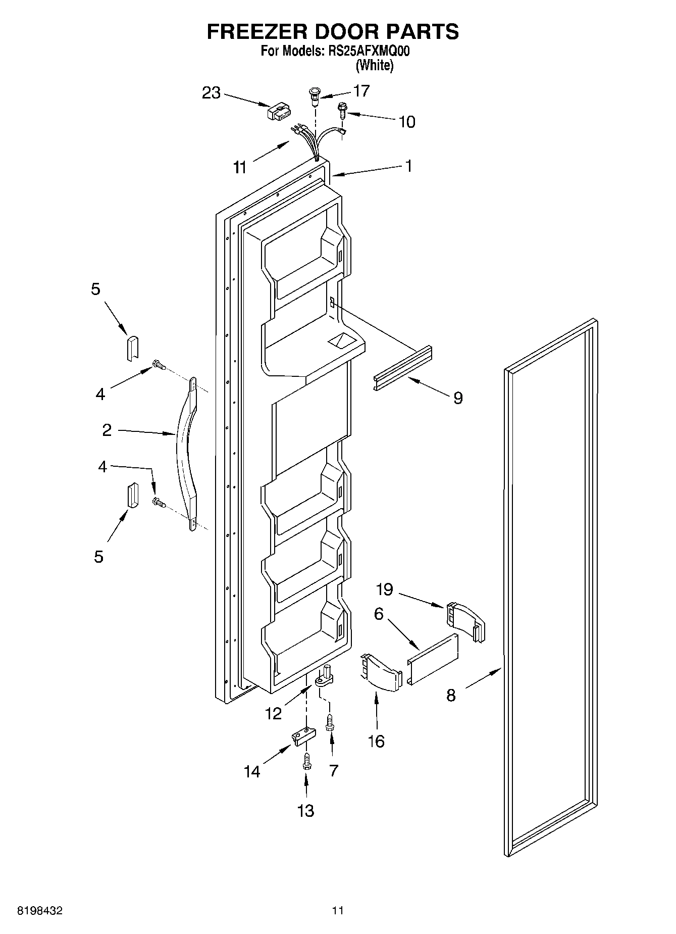 07 - FREEZER DOOR PARTS