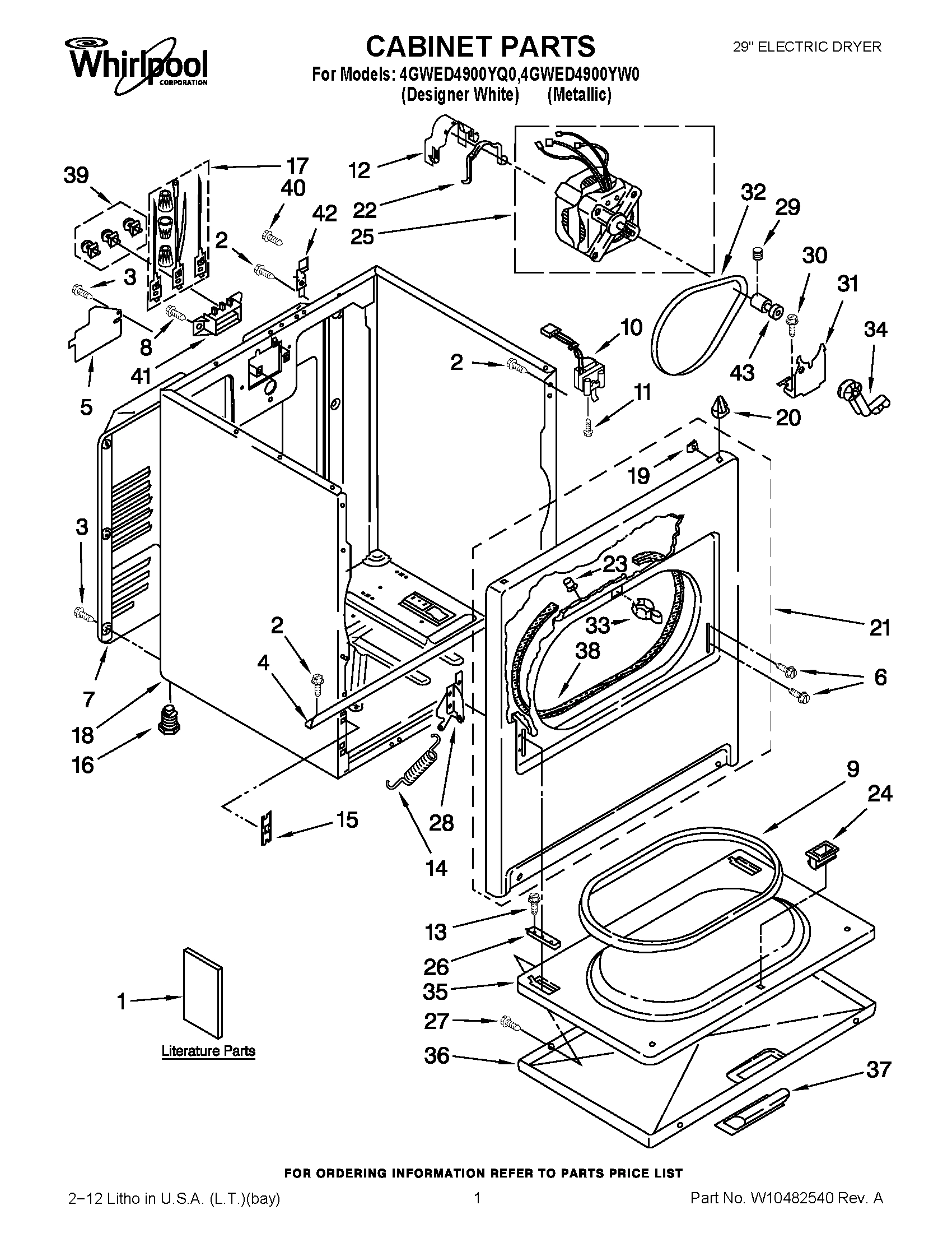 01 - CABINET PARTS