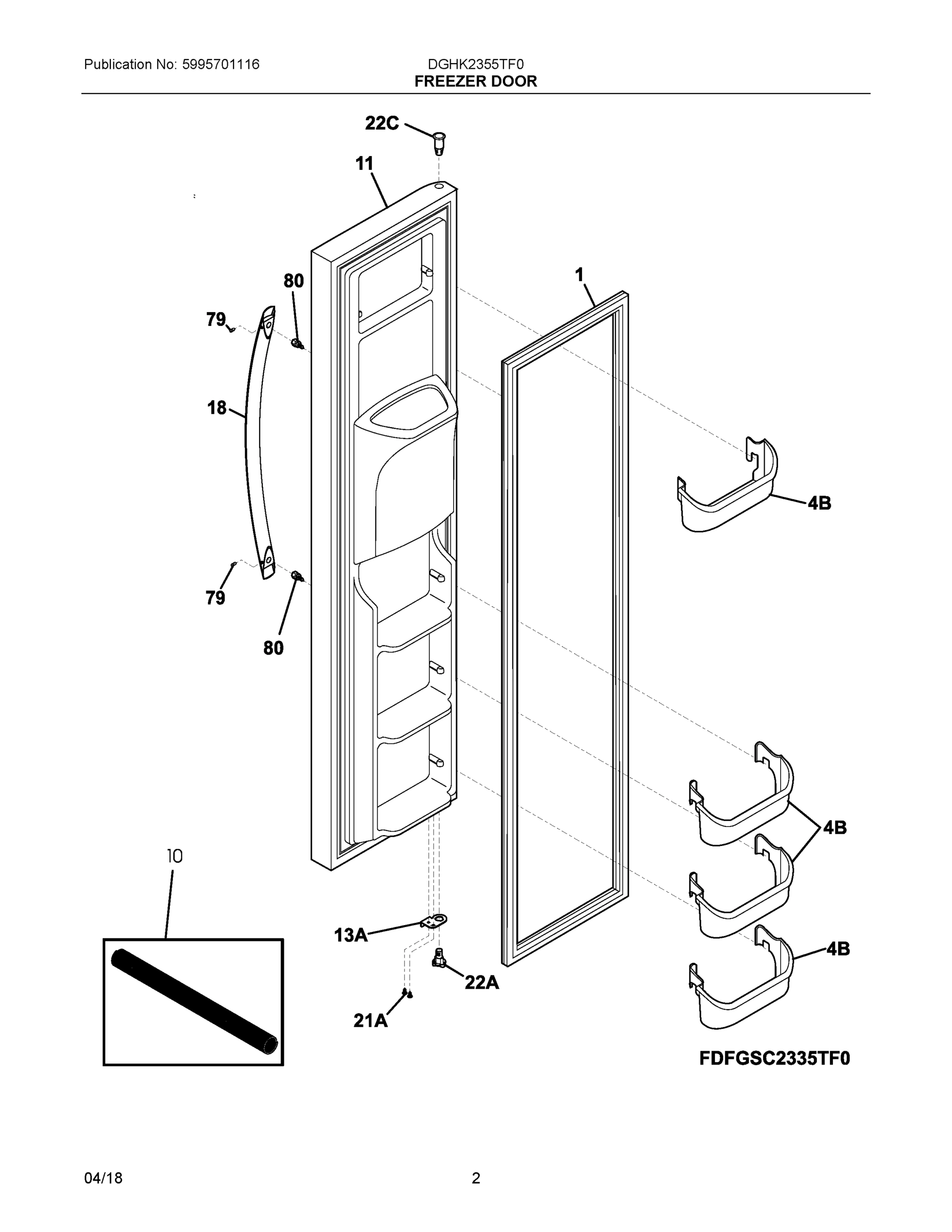 02 - FREEZER DOOR