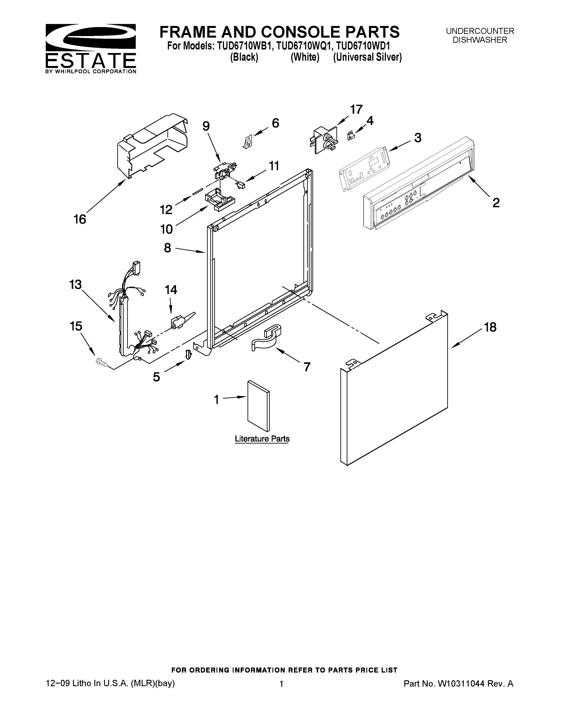 01 - FRAME AND CONSOLE PARTS