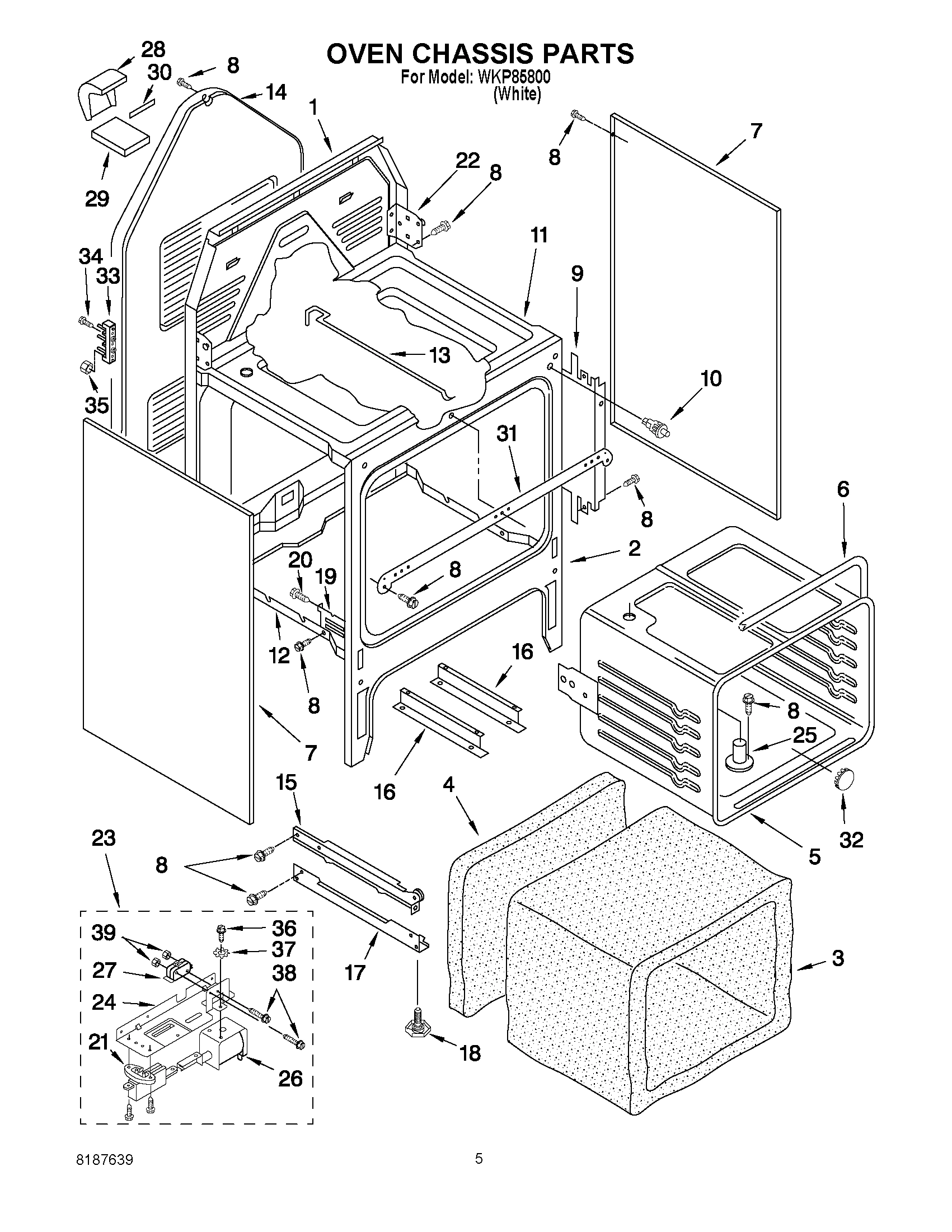 04 - OVEN CHASSIS PARTS
