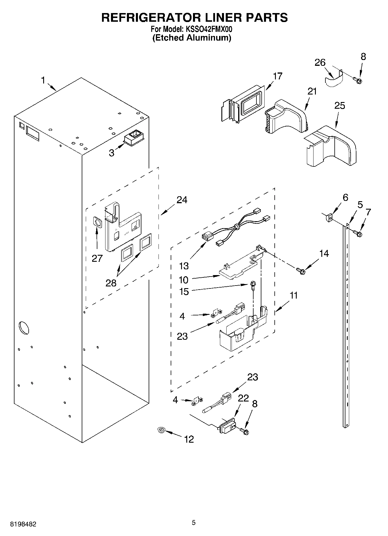 04 - REFRIGERATOR LINER PARTS