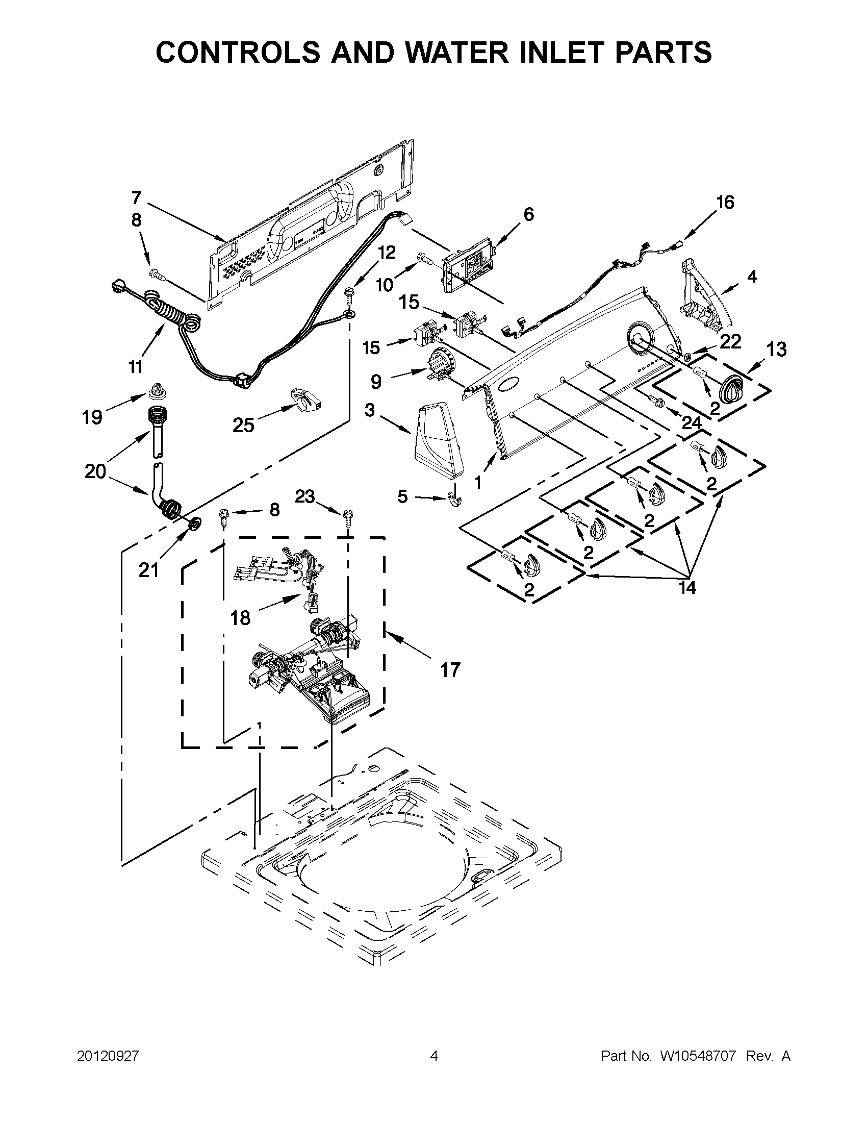 02 - CONTROLS AND WATER INLET PARTS