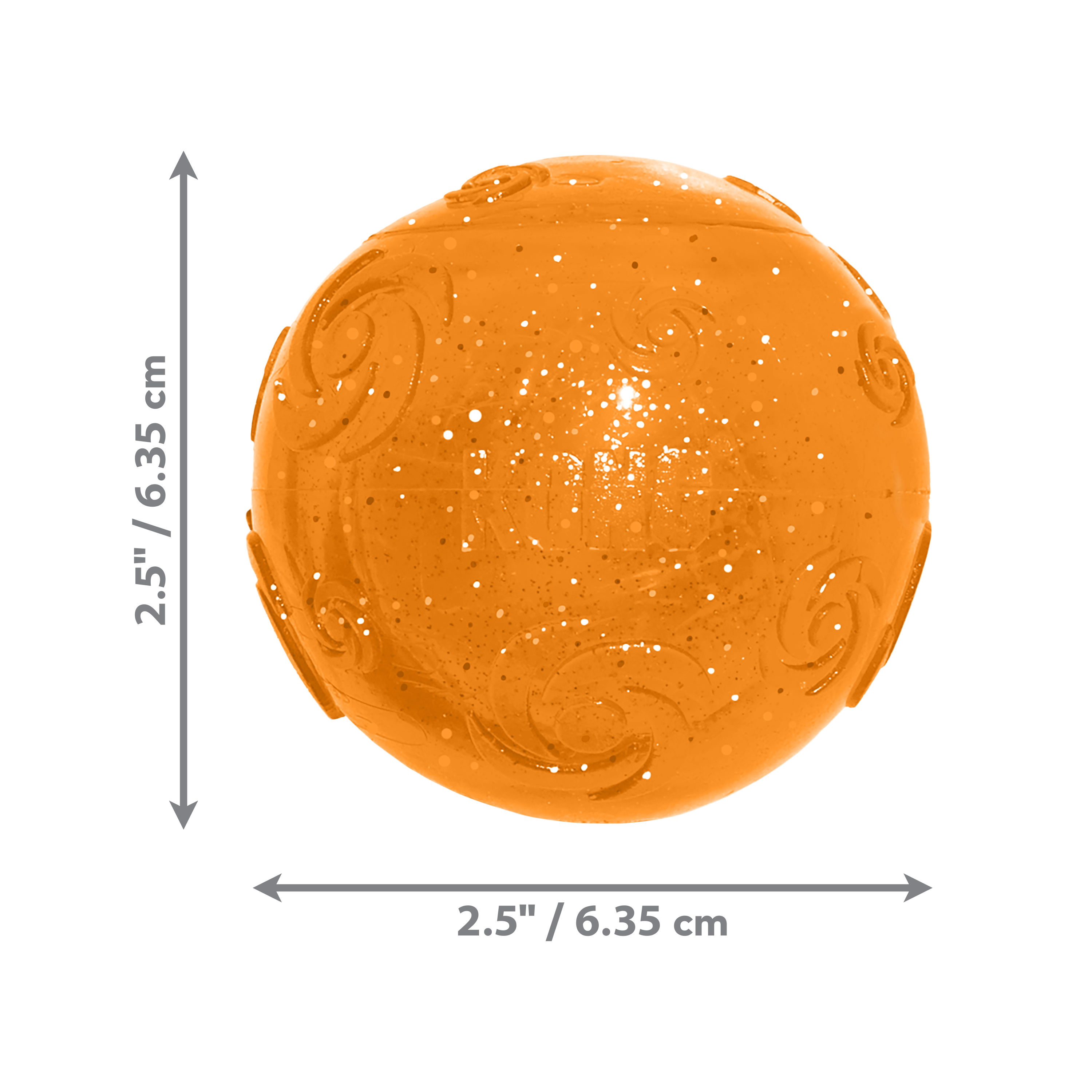 Squeezz Crackle Ball Orange dimoffpack product image