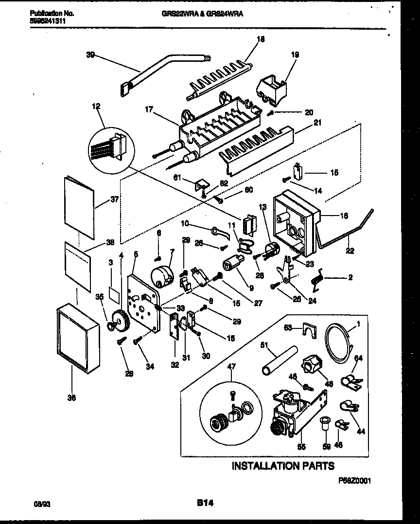 15 - ICE MAKER AND INSTALLATION PARTS