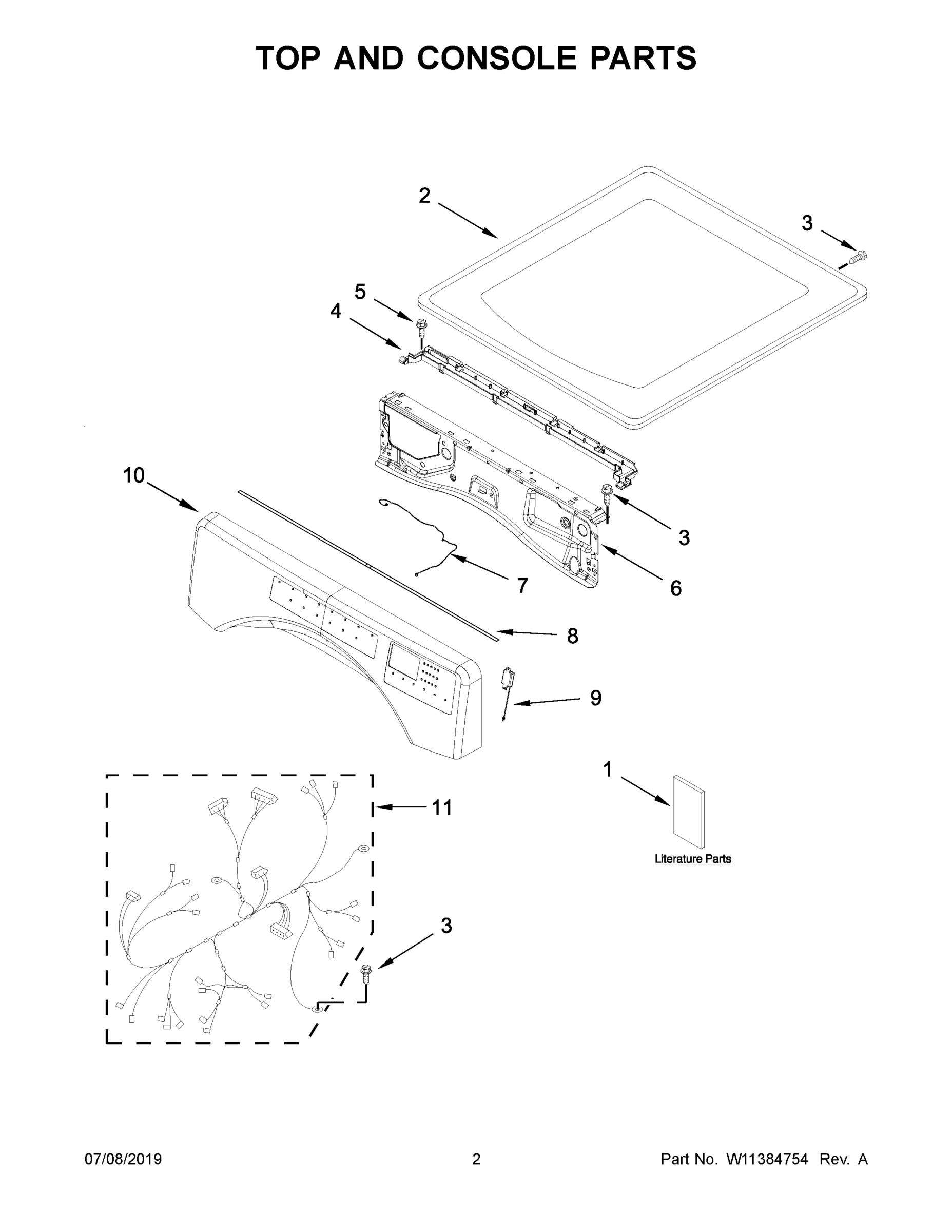 02 - TOP AND CONSOLE PARTS