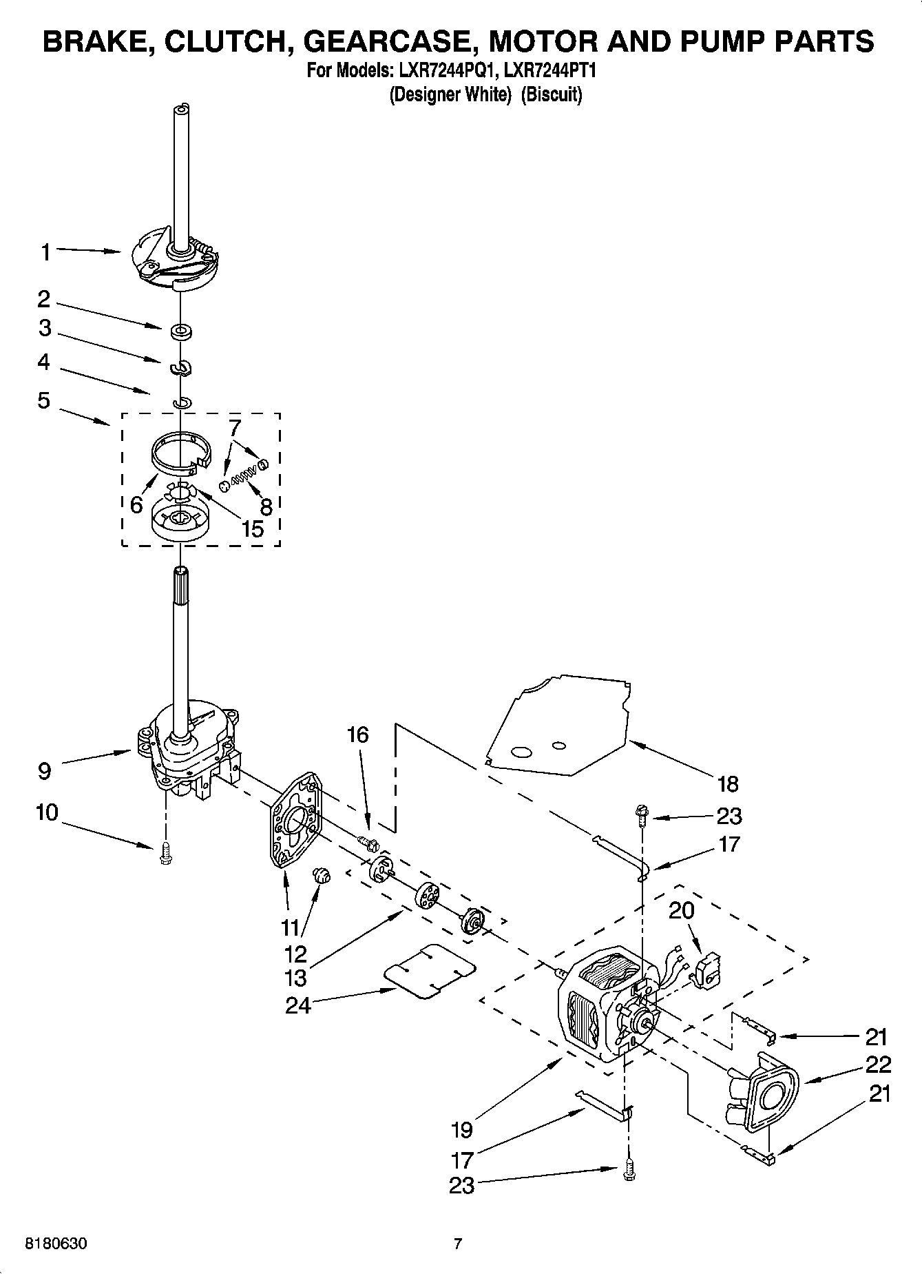 04 - BRAKE, CLUTCH, GEARCASE, MOTOR AND PUMP PARTS