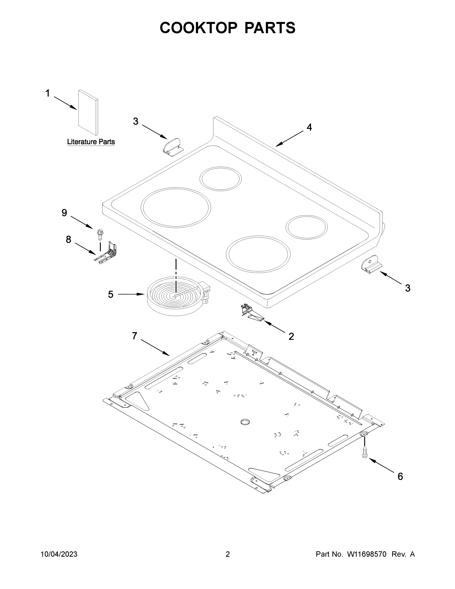 02 - COOKTOP PARTS