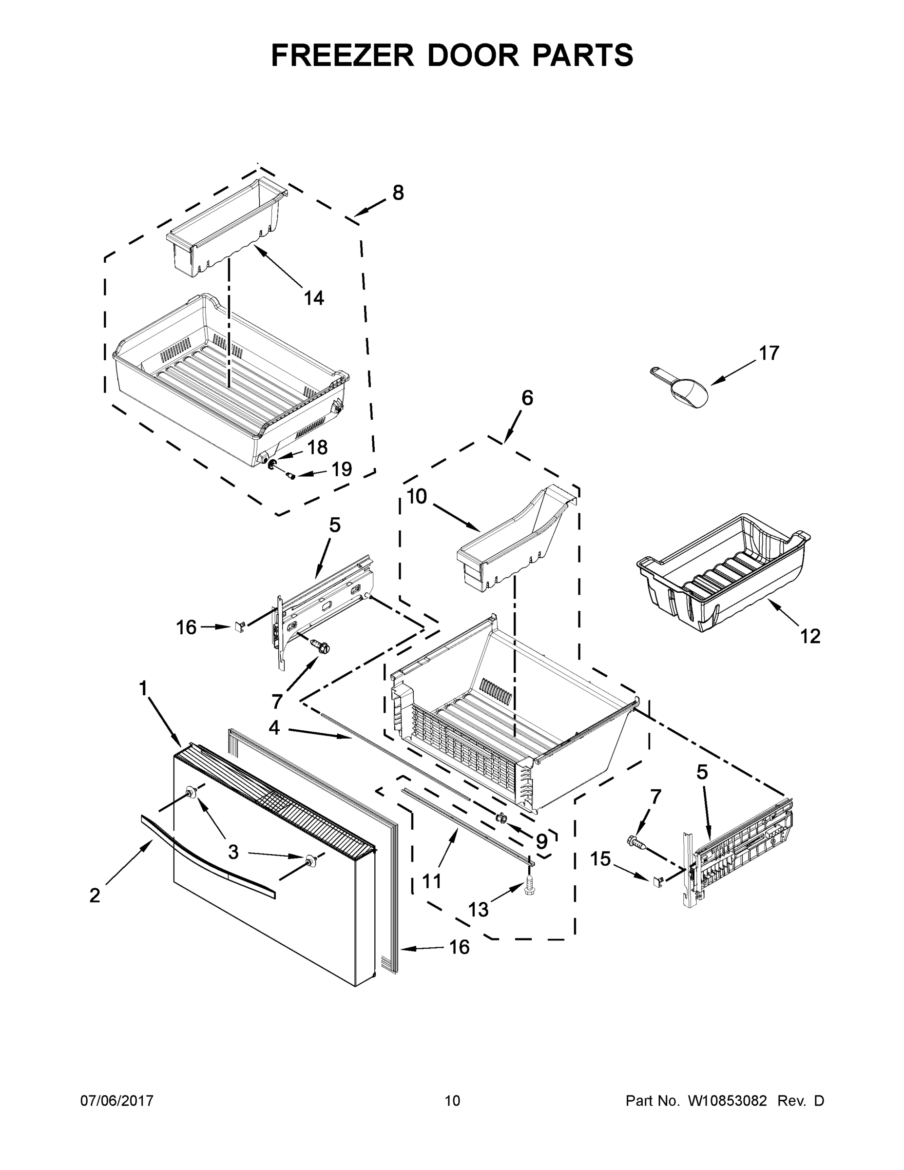 06 - FREEZER DOOR PARTS