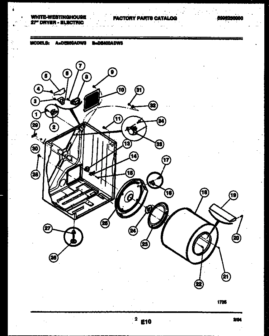 02 - CABINET AND COMPONENT PARTS