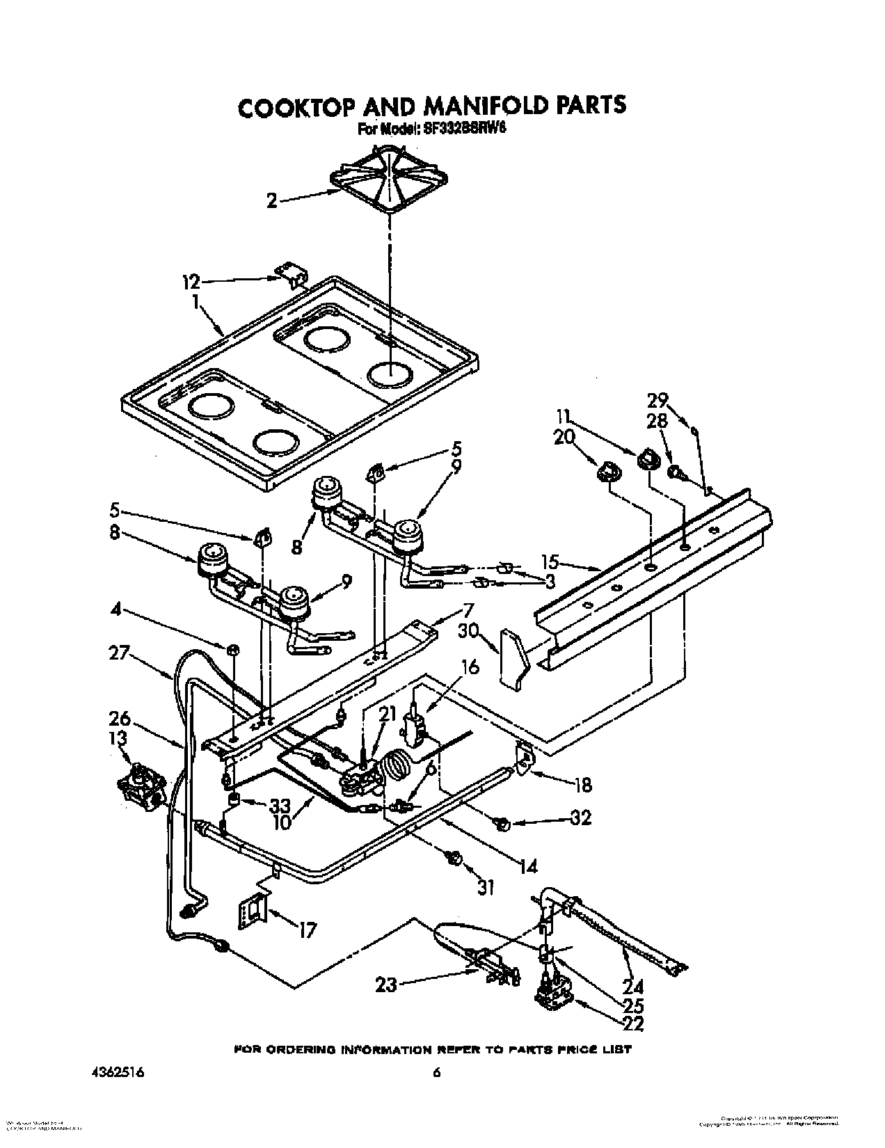 05 - COOKTOP AND MANIFOLD, LIT/OPTIONAL