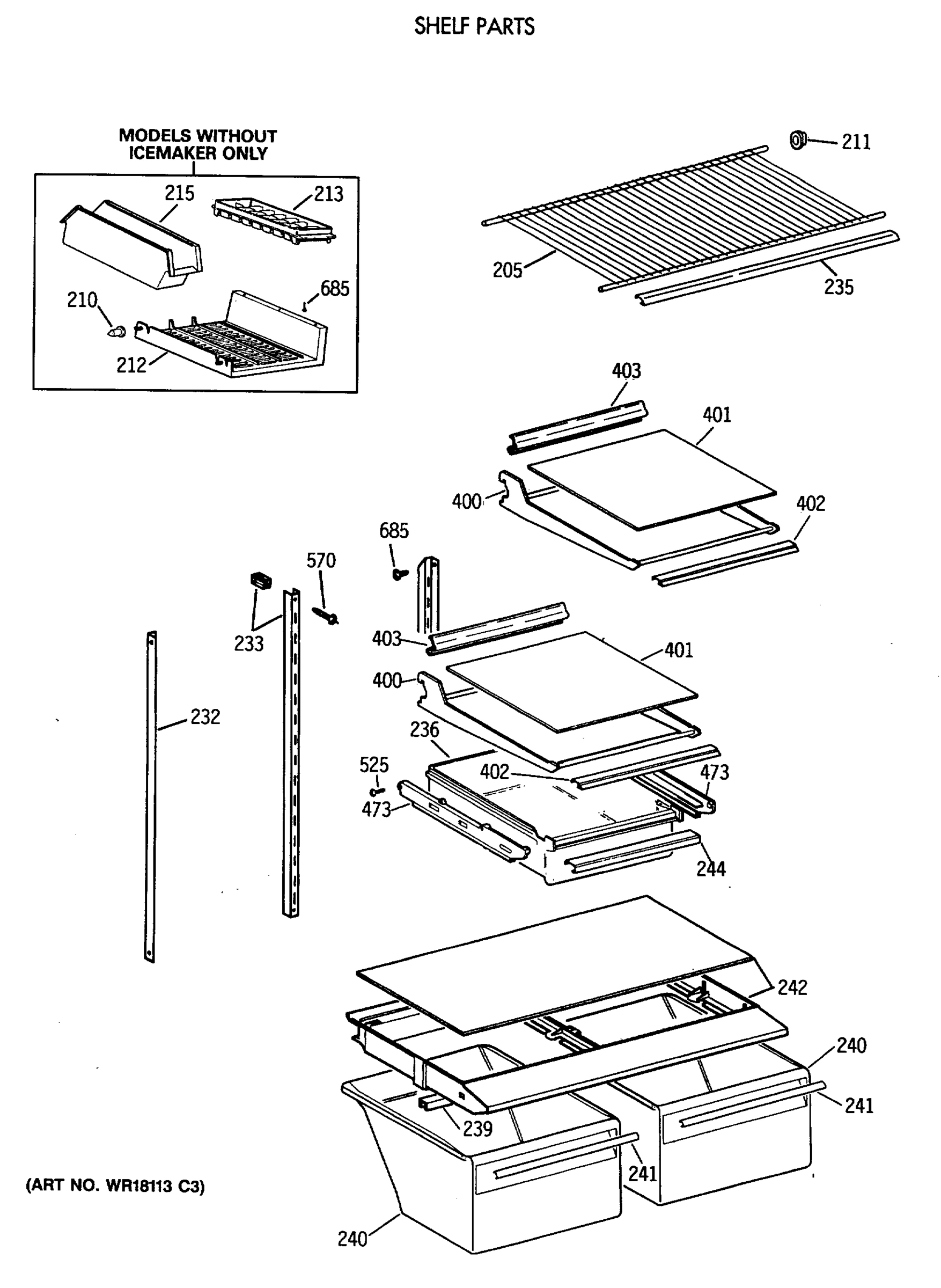 SHELF PARTS