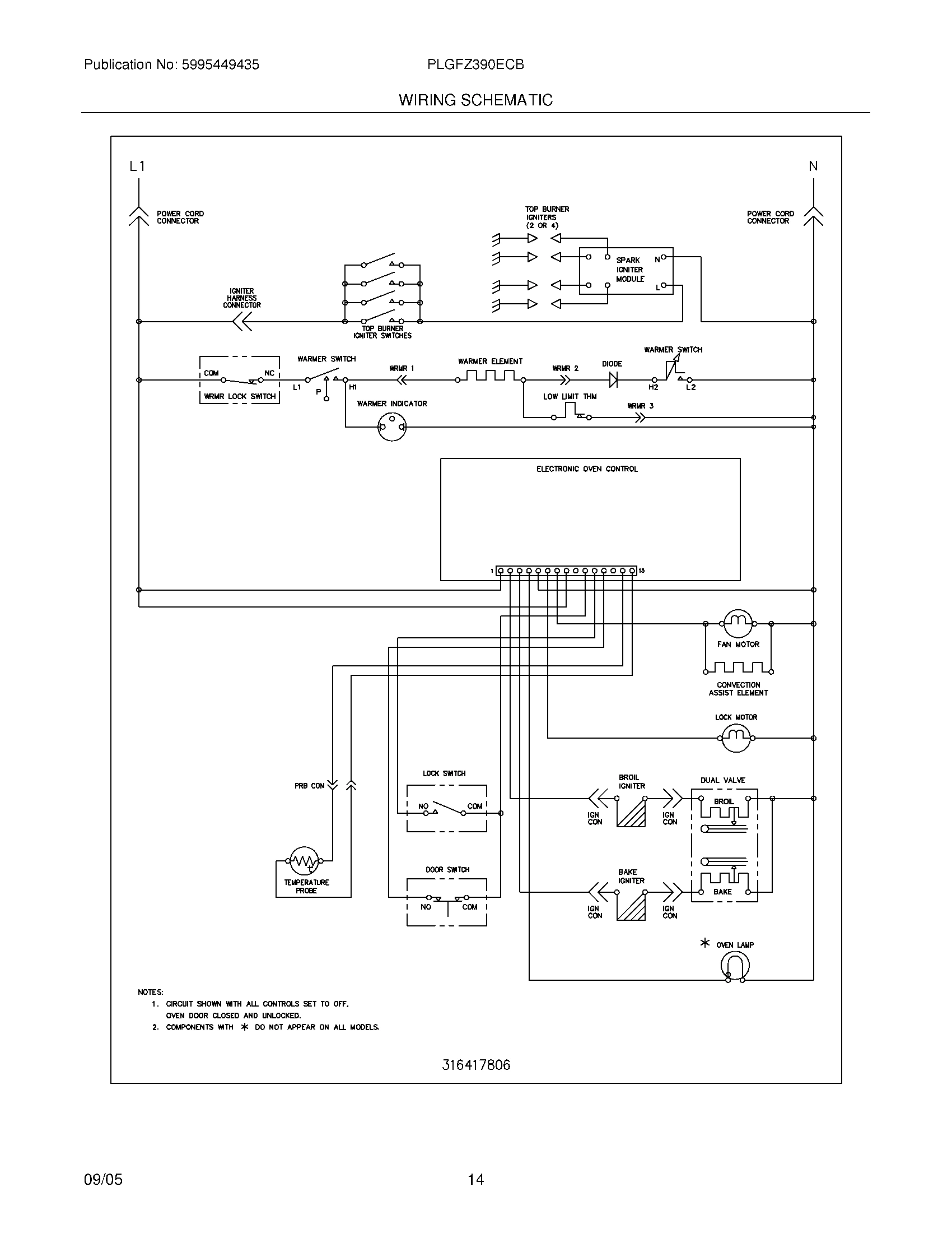 14 - WIRING SCHEMATIC
