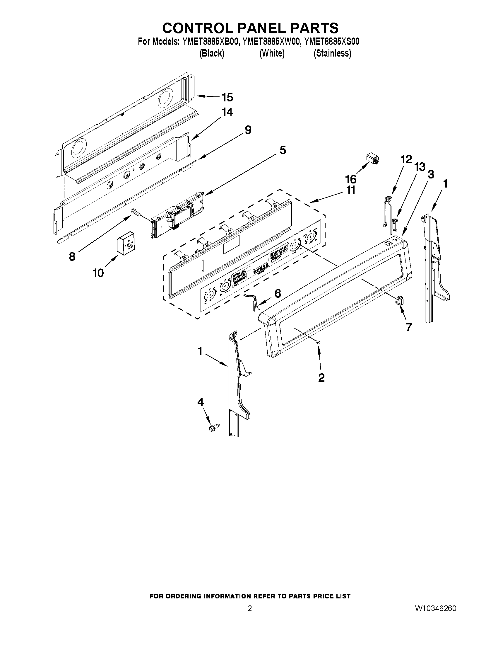 02 - CONTROL PANEL PARTS