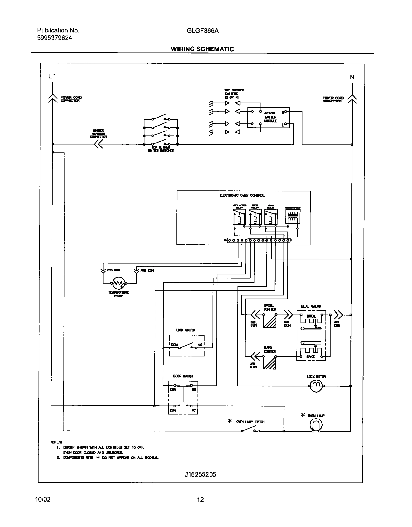 12 - WIRING SCHEMATIC