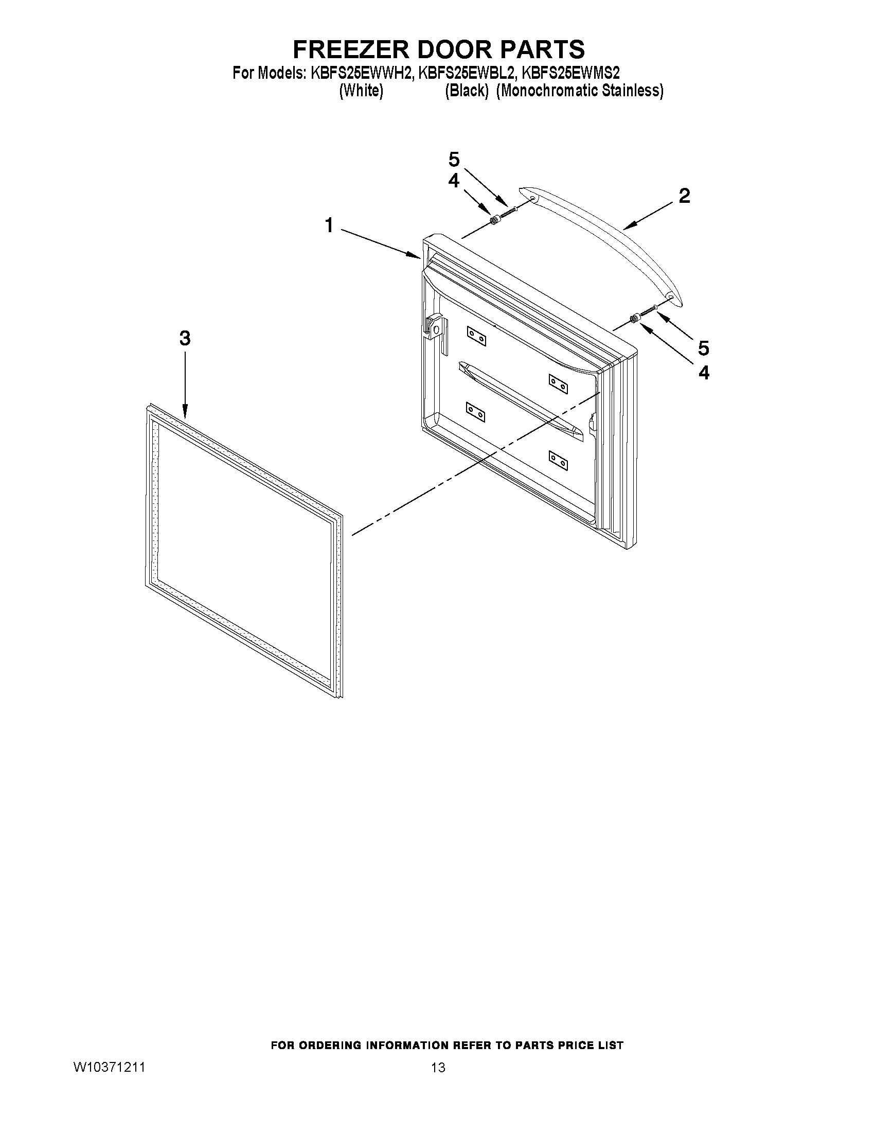 07 - FREEZER DOOR PARTS