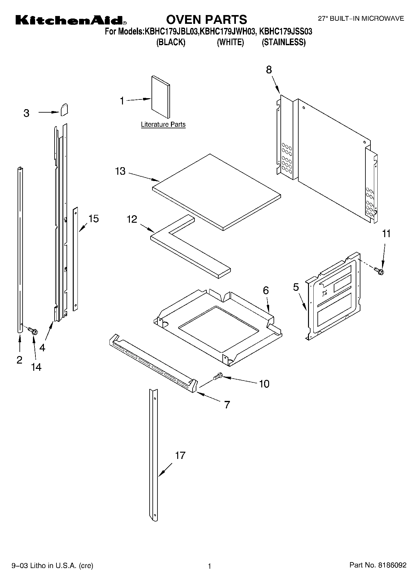 01 - OVEN PARTS