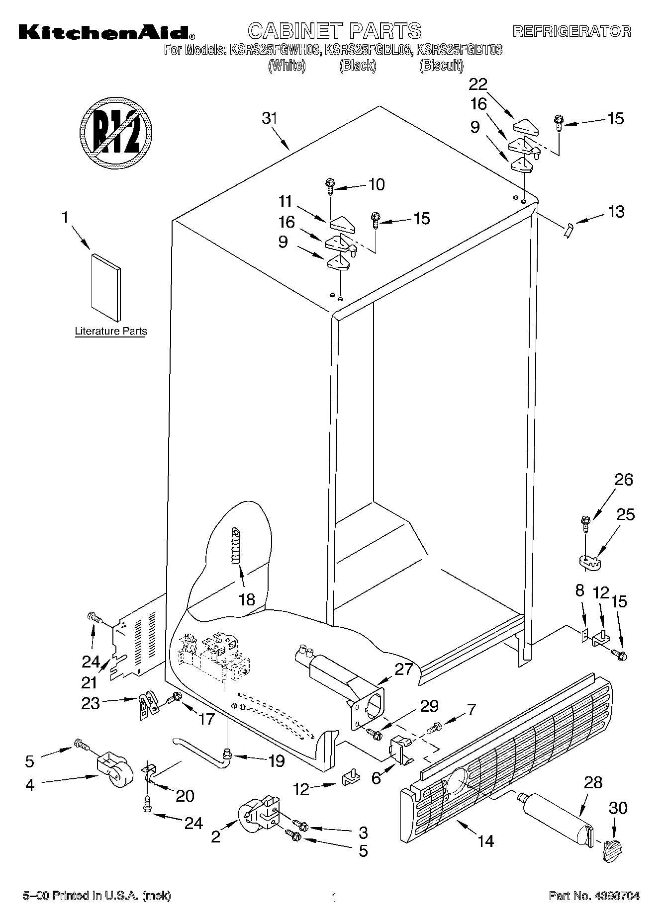 01 - CABINET, LITERATURE