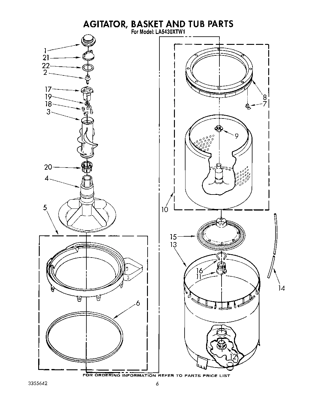 05 - AGITATOR, BASKET AND TUB