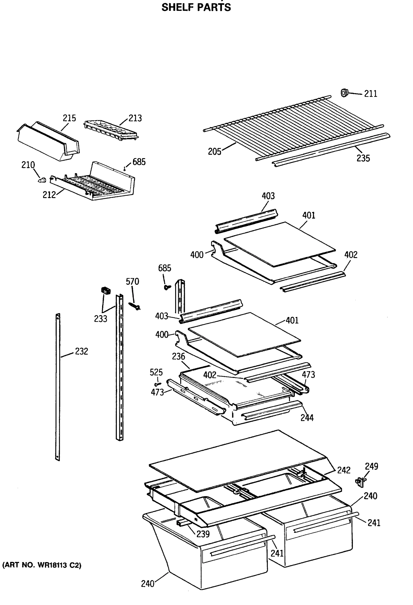 SHELF PARTS