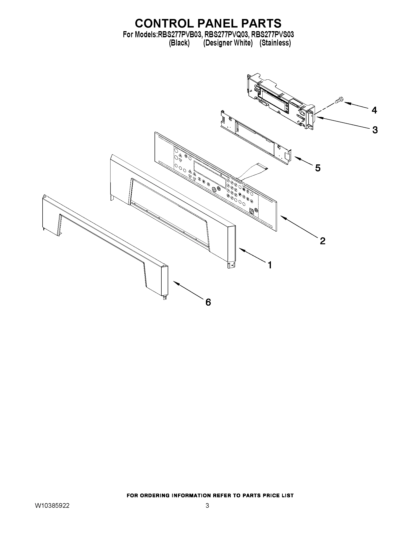 02 - CONTROL PANEL PARTS