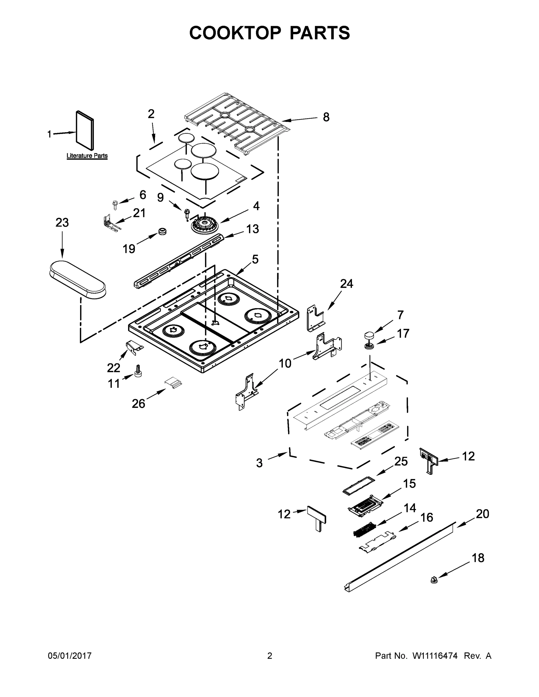 02 - COOKTOP PARTS