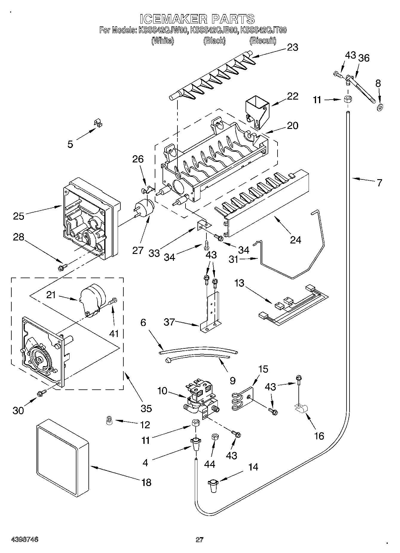 17 - ICE MAKER, OPTIONAL