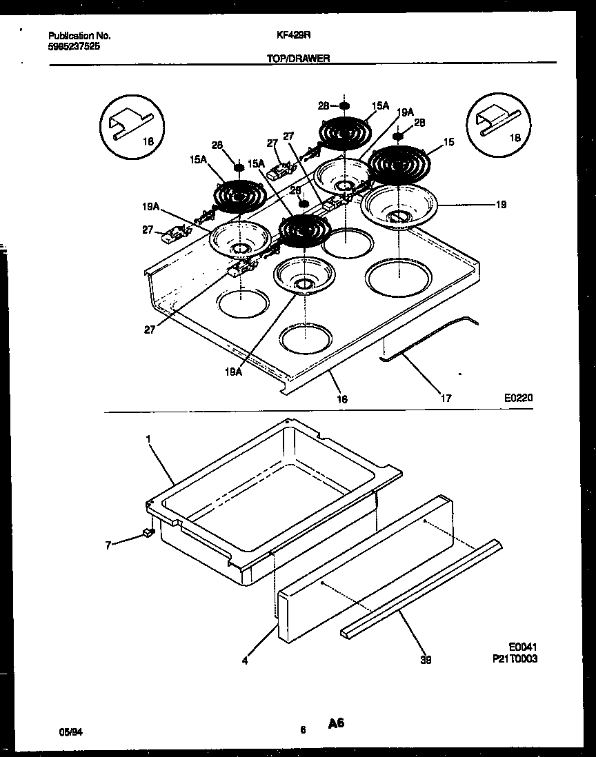 04 - COOKTOP AND DRAWER PARTS