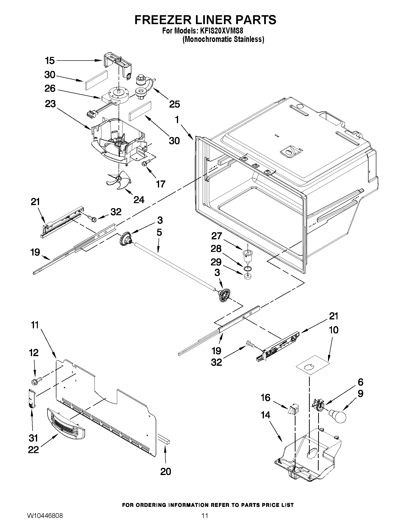 06 - FREEZER LINER PARTS