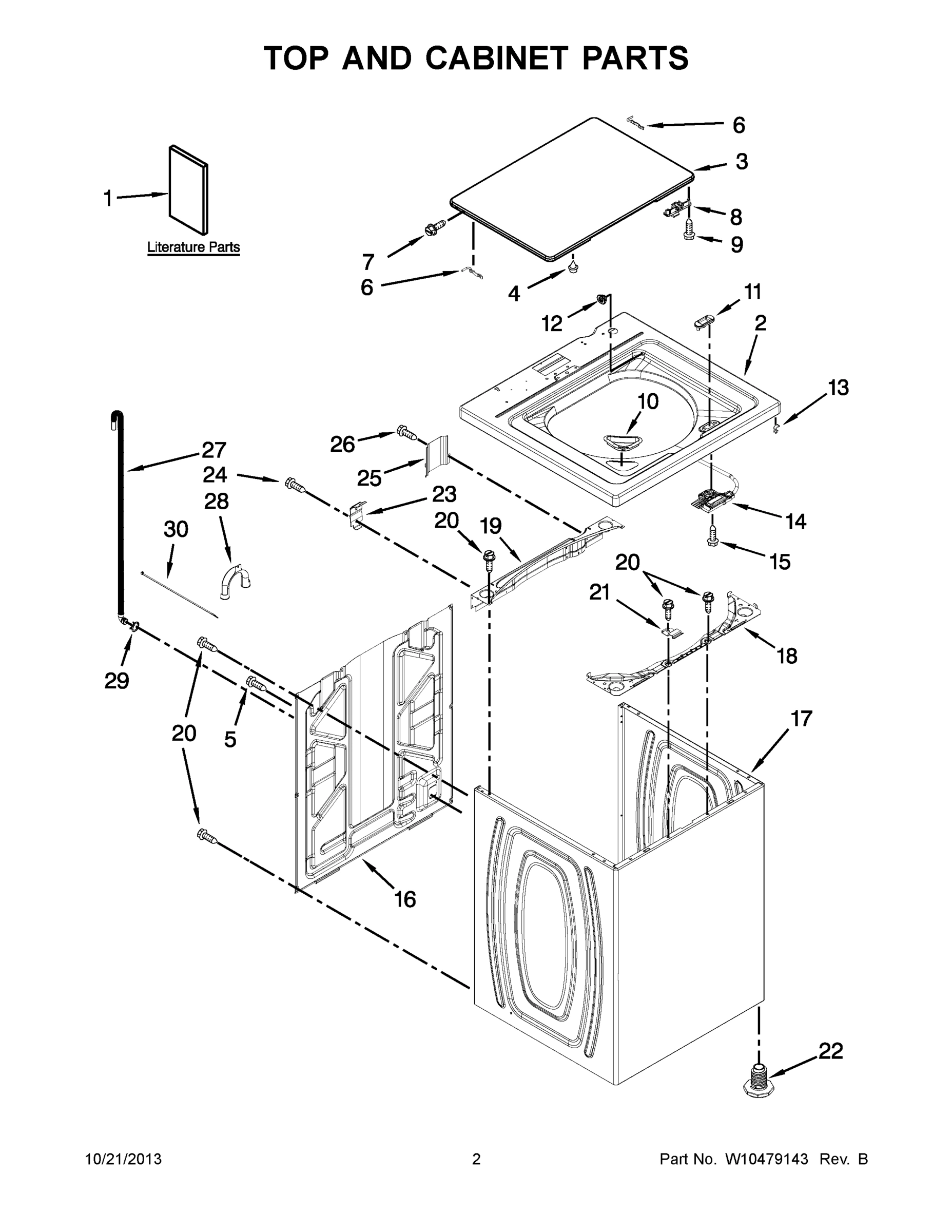 02 - TOP AND CABINET PARTS