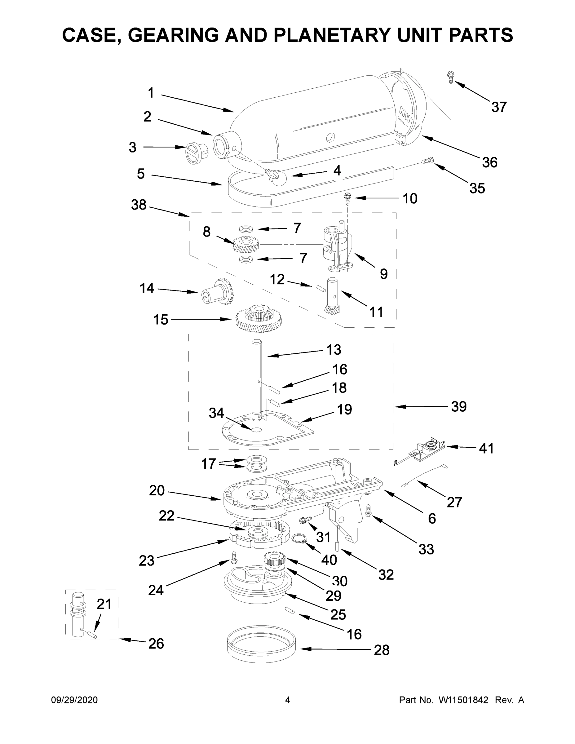 03 - CASE, GEARING AND PLANETARY UNIT PARTS
