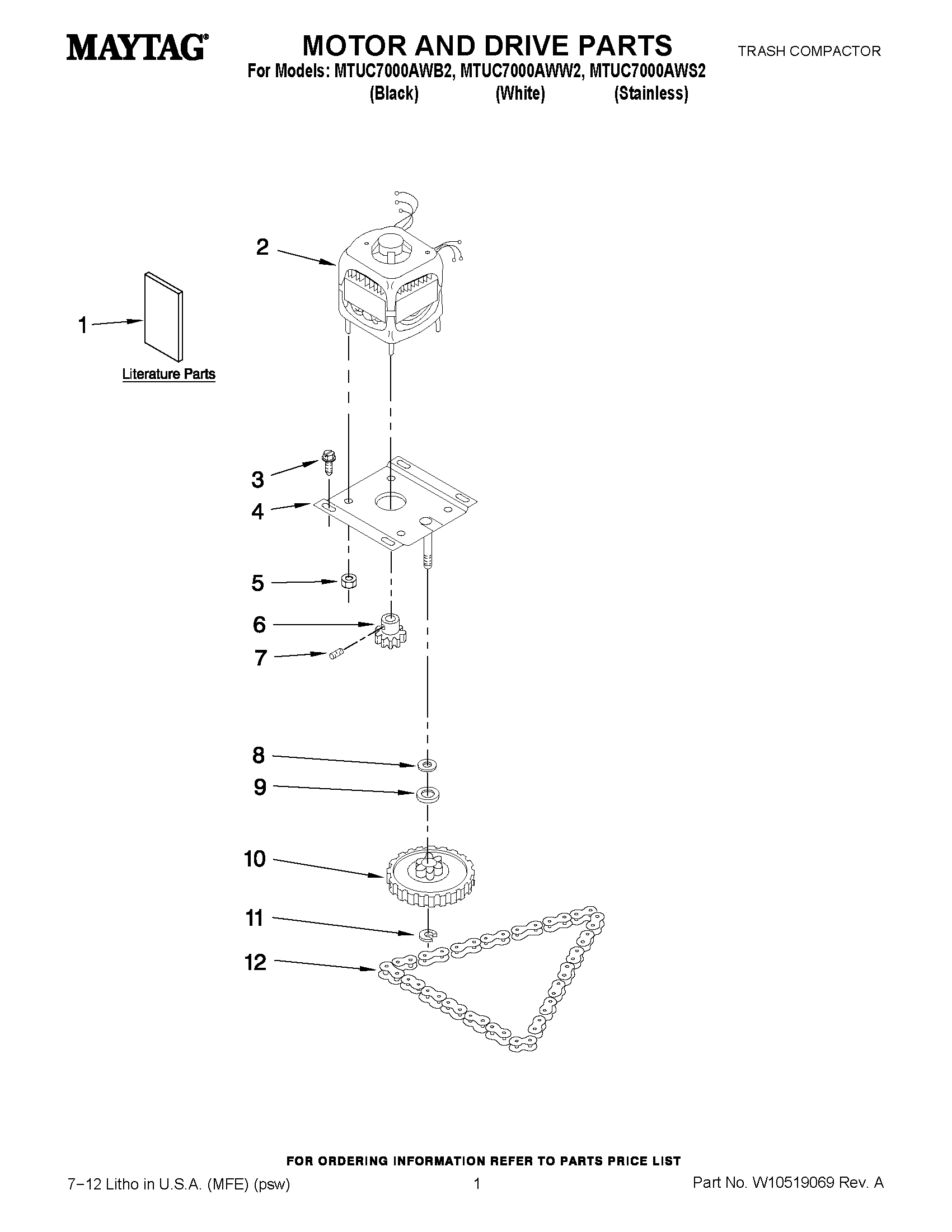 01 - MOTOR AND DRIVE PARTS