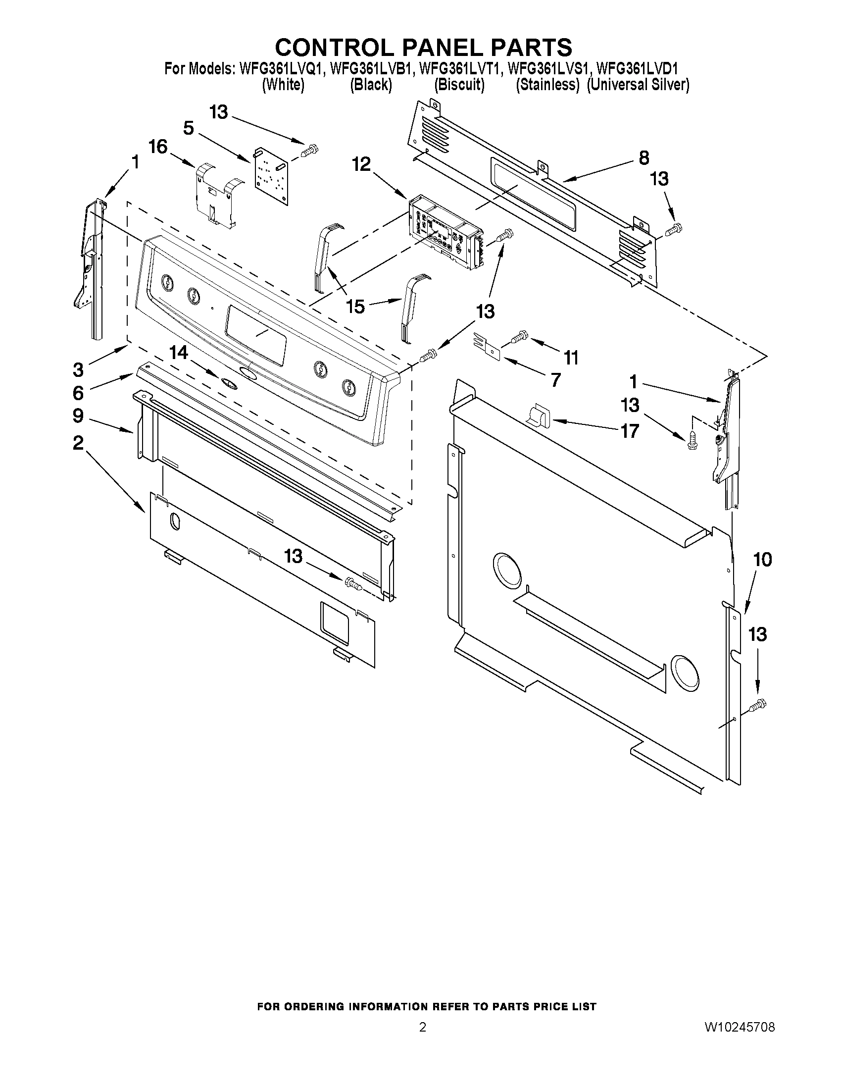 02 - CONTROL PANEL PARTS