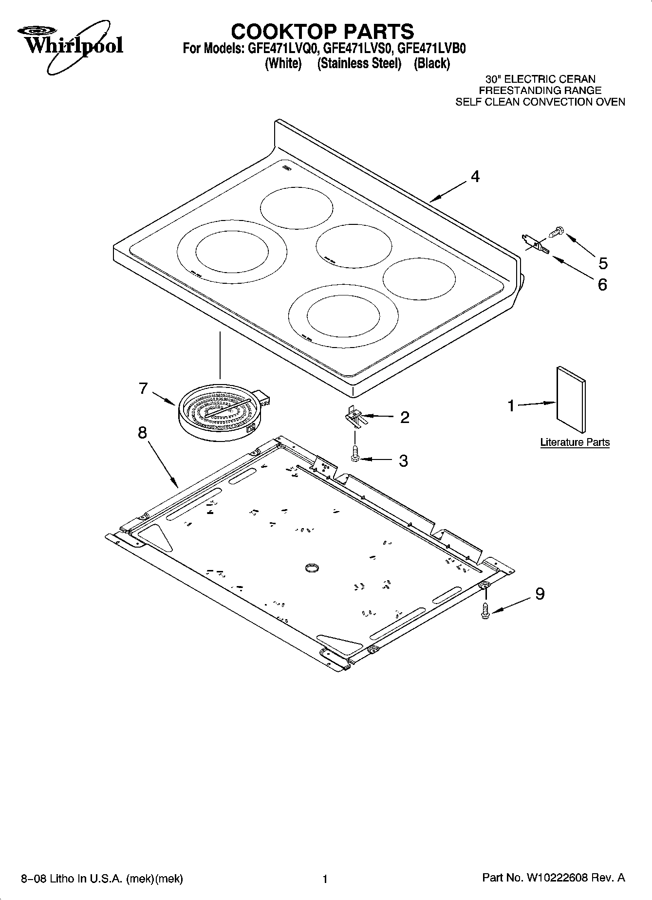 01 - COOKTOP PARTS