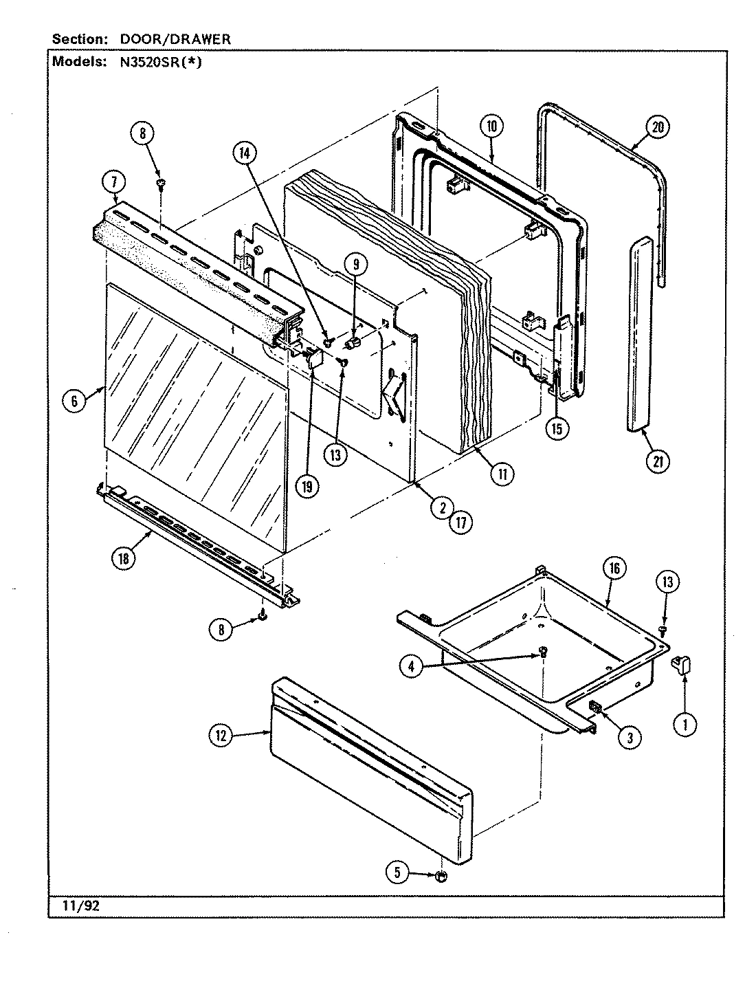 02 - DOOR/DRAWER (N3520SR)