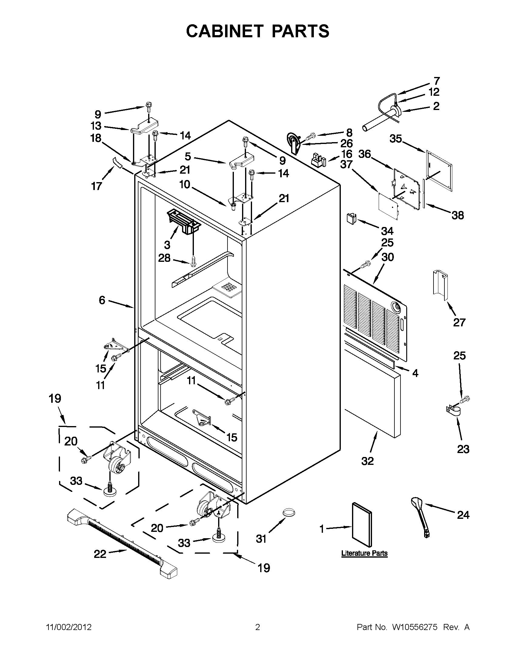 01 - CABINET PARTS