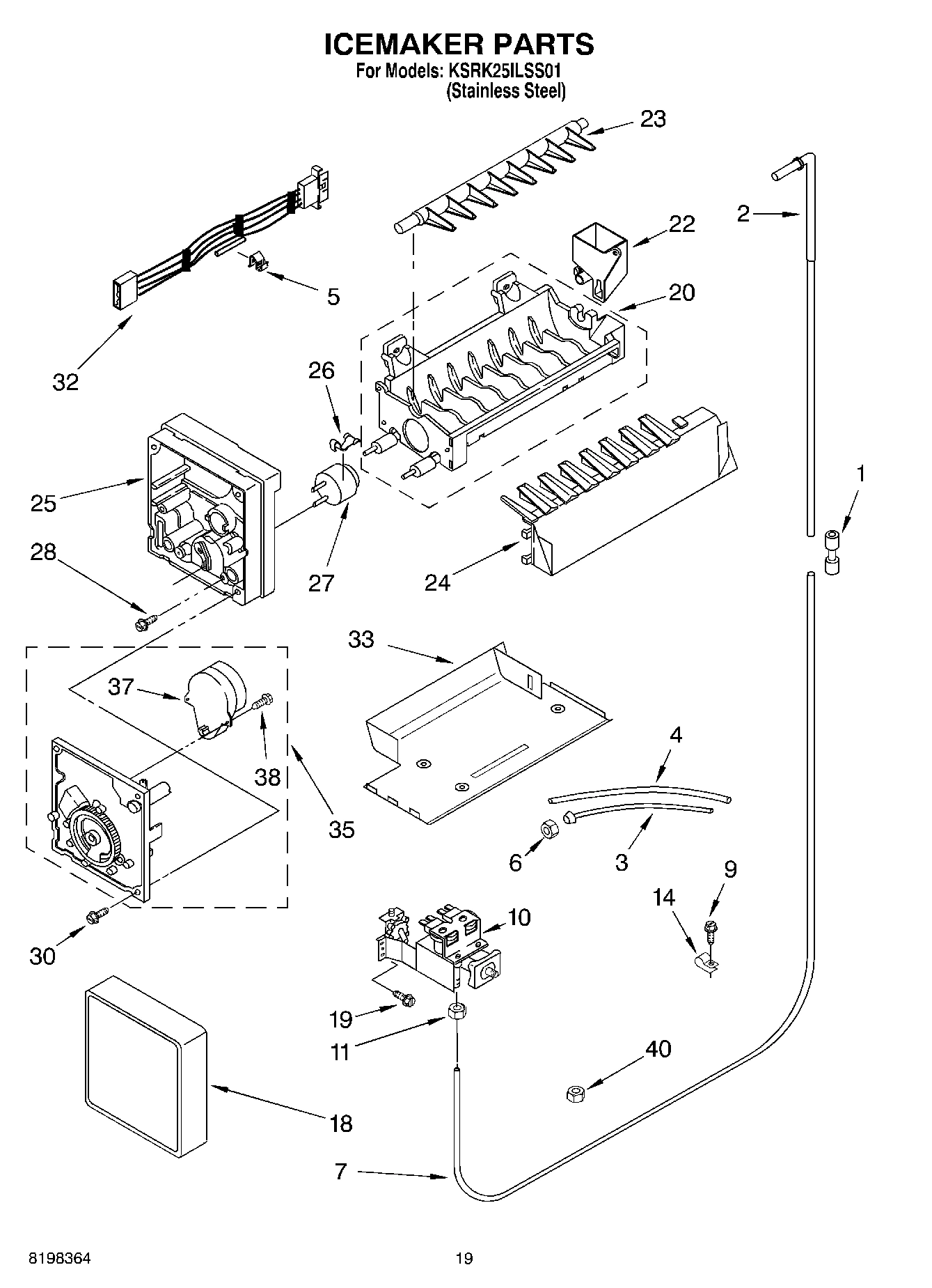 12 - ICE MAKER, OPTIONAL