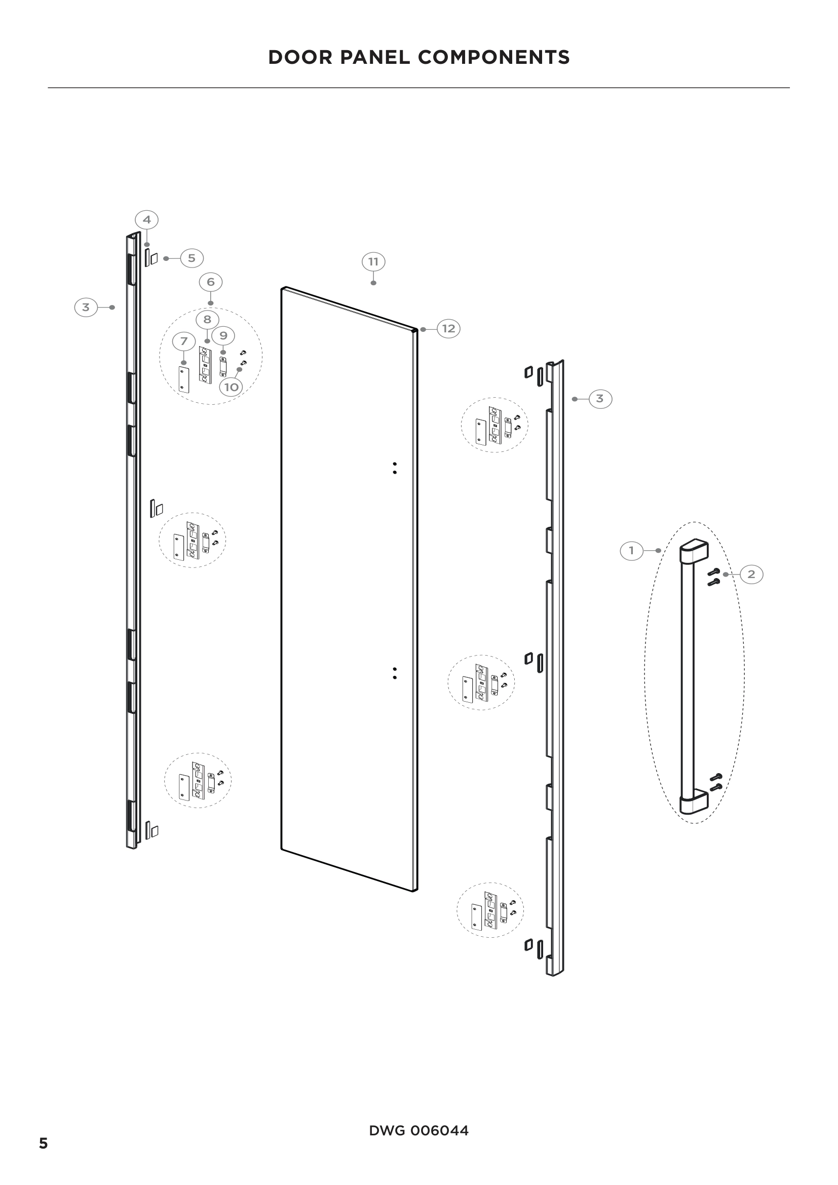DOOR PANEL COMPONENTS