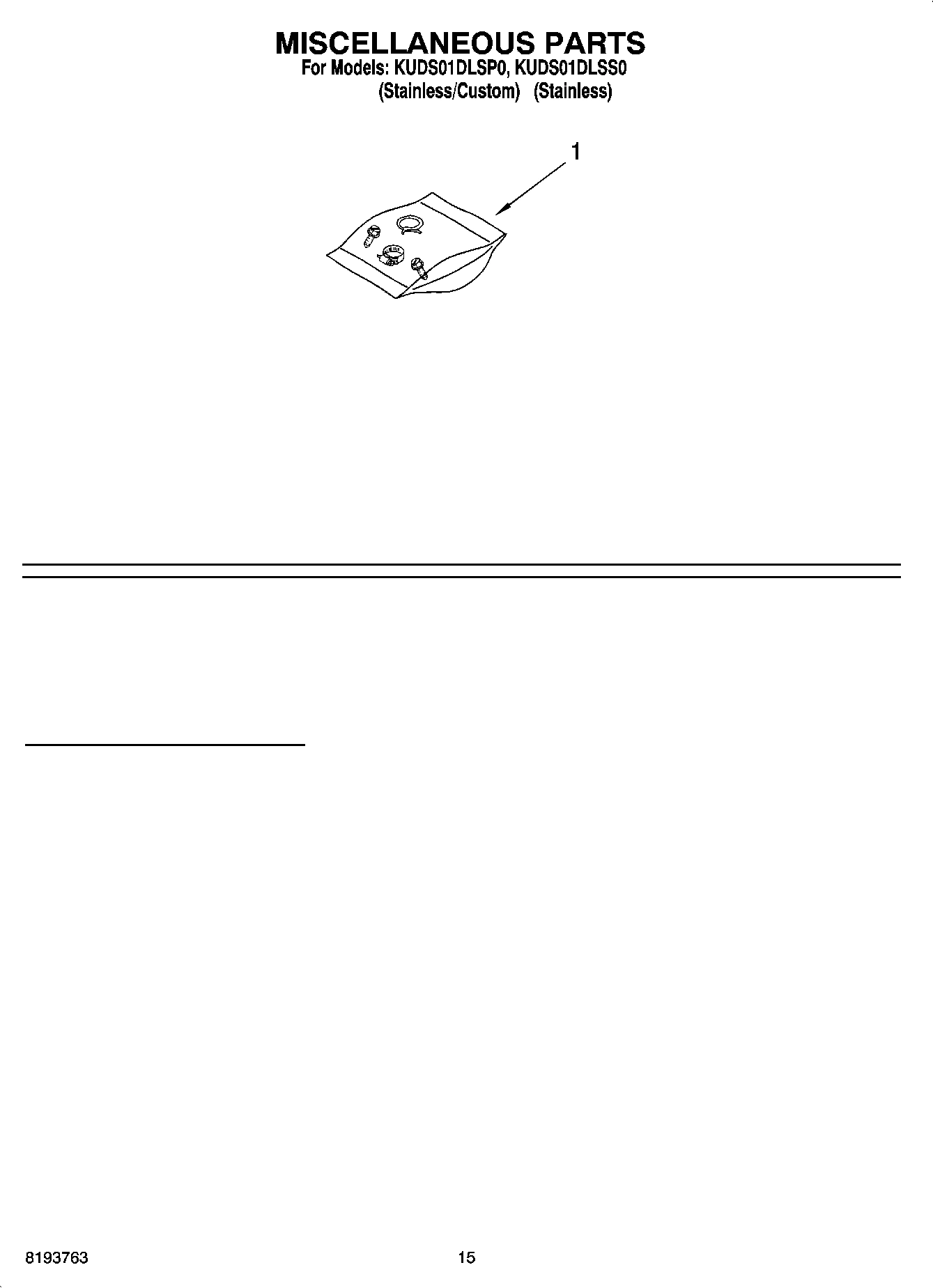 12 - MISCELLANEOUS PARTS OPTIONAL PARTS (NOT INCLUDED)