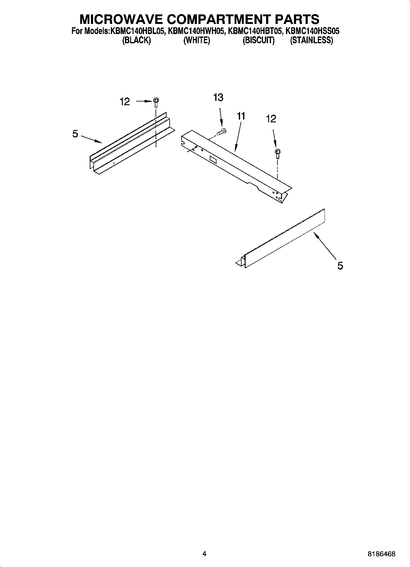 03 - MICROWAVE COMPARTMENT PARTS