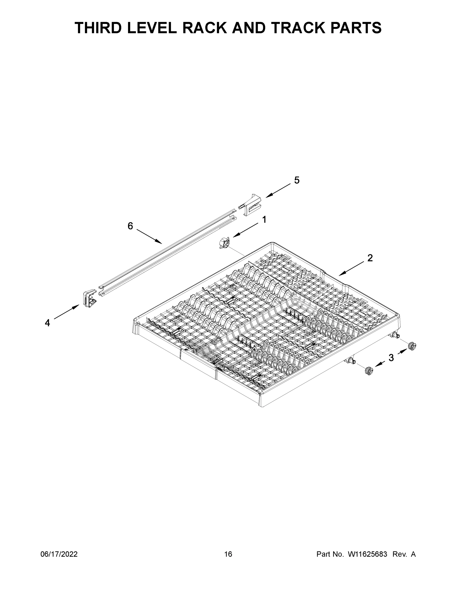 09 - THIRD LEVEL RACK AND TRACK PARTS