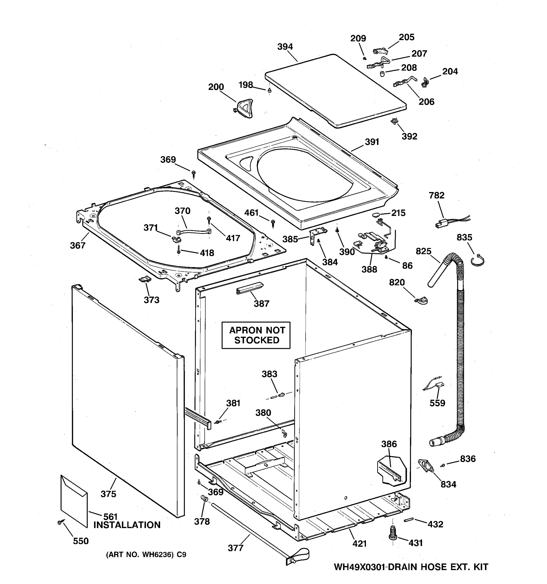 CABINET, COVER & FRONT PANEL