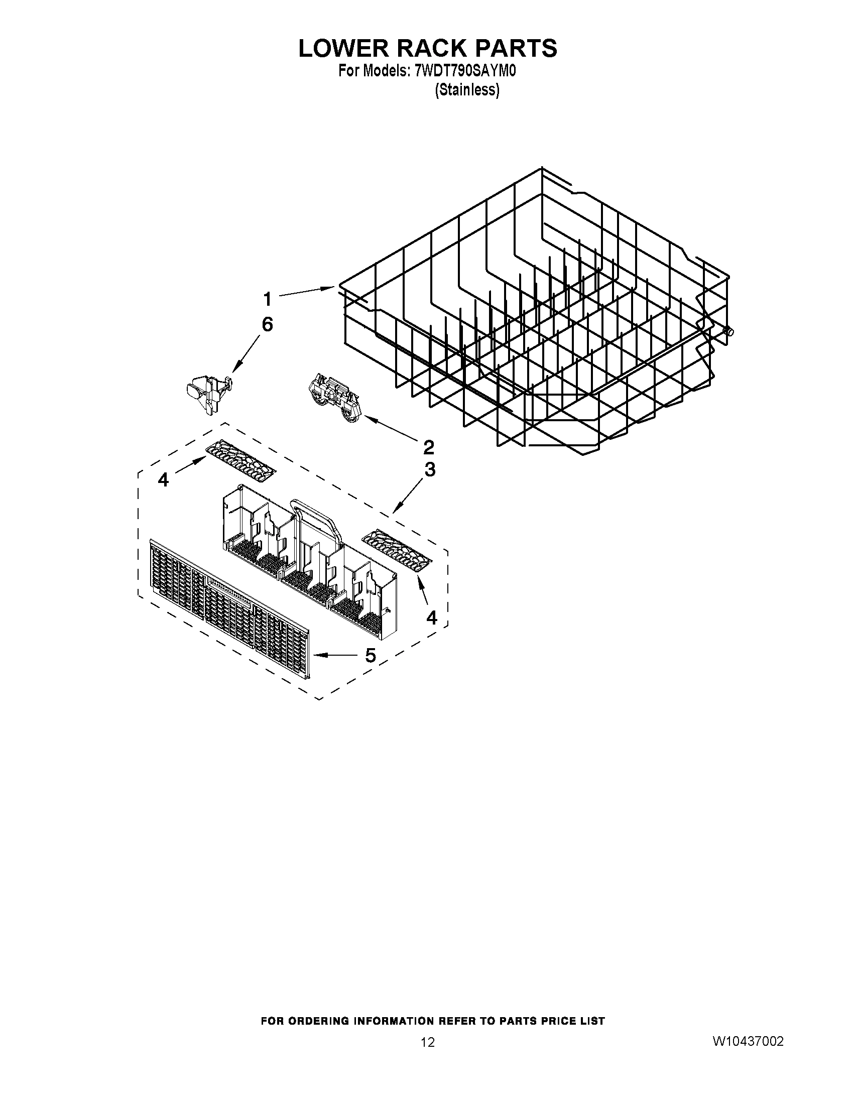 10 - LOWER RACK PARTS