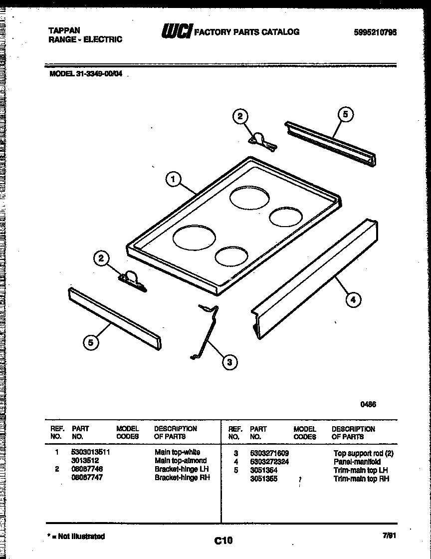 04 - COOKTOP PARTS