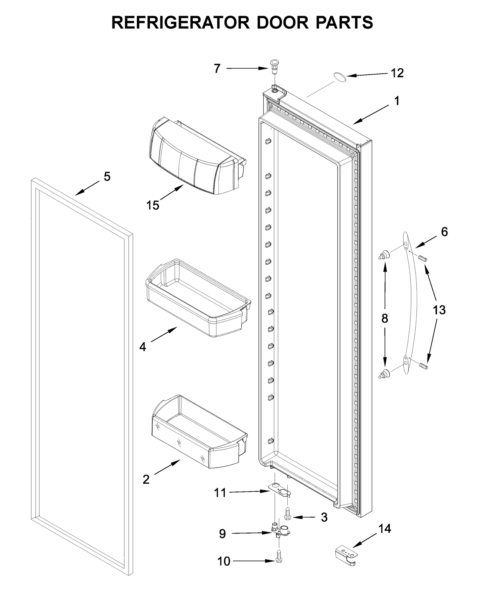 REFRIGERATOR DOOR PARTS