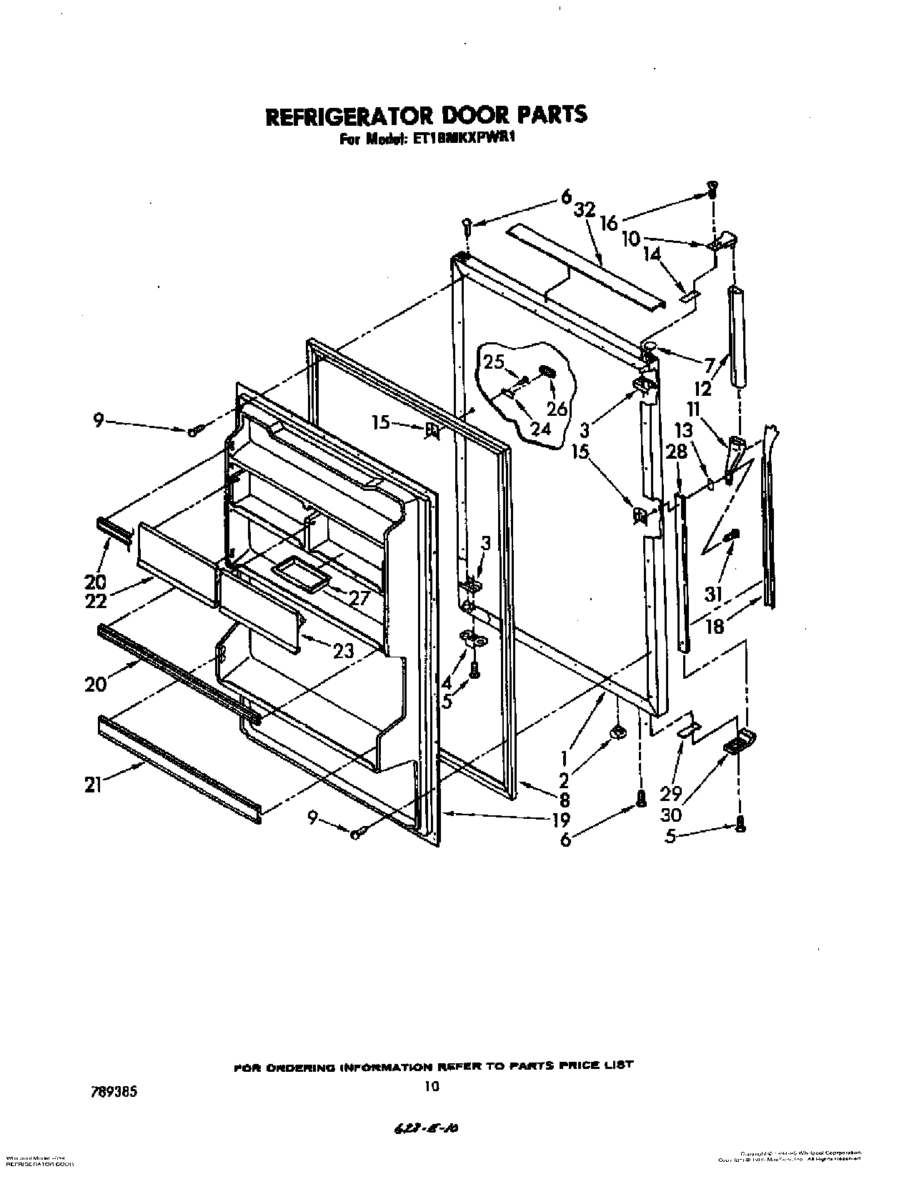 08 - REFRIGERATOR DOOR, LIT/OPTIONAL