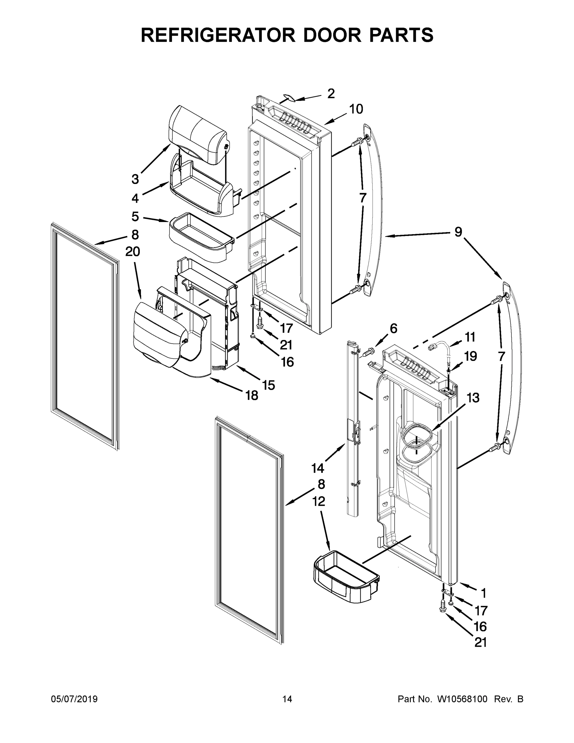 08 - REFRIGERATOR DOOR PARTS