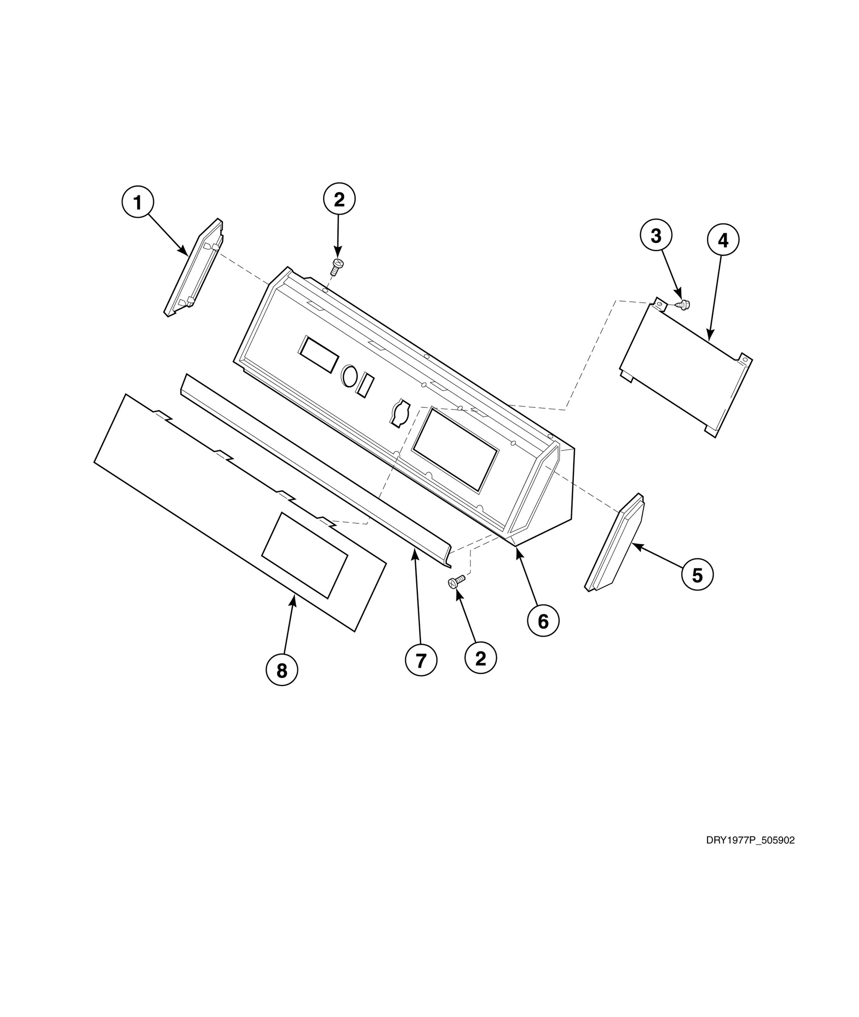 Graphic Panel, Control Hood and Controls (Drawing 1 of 5)