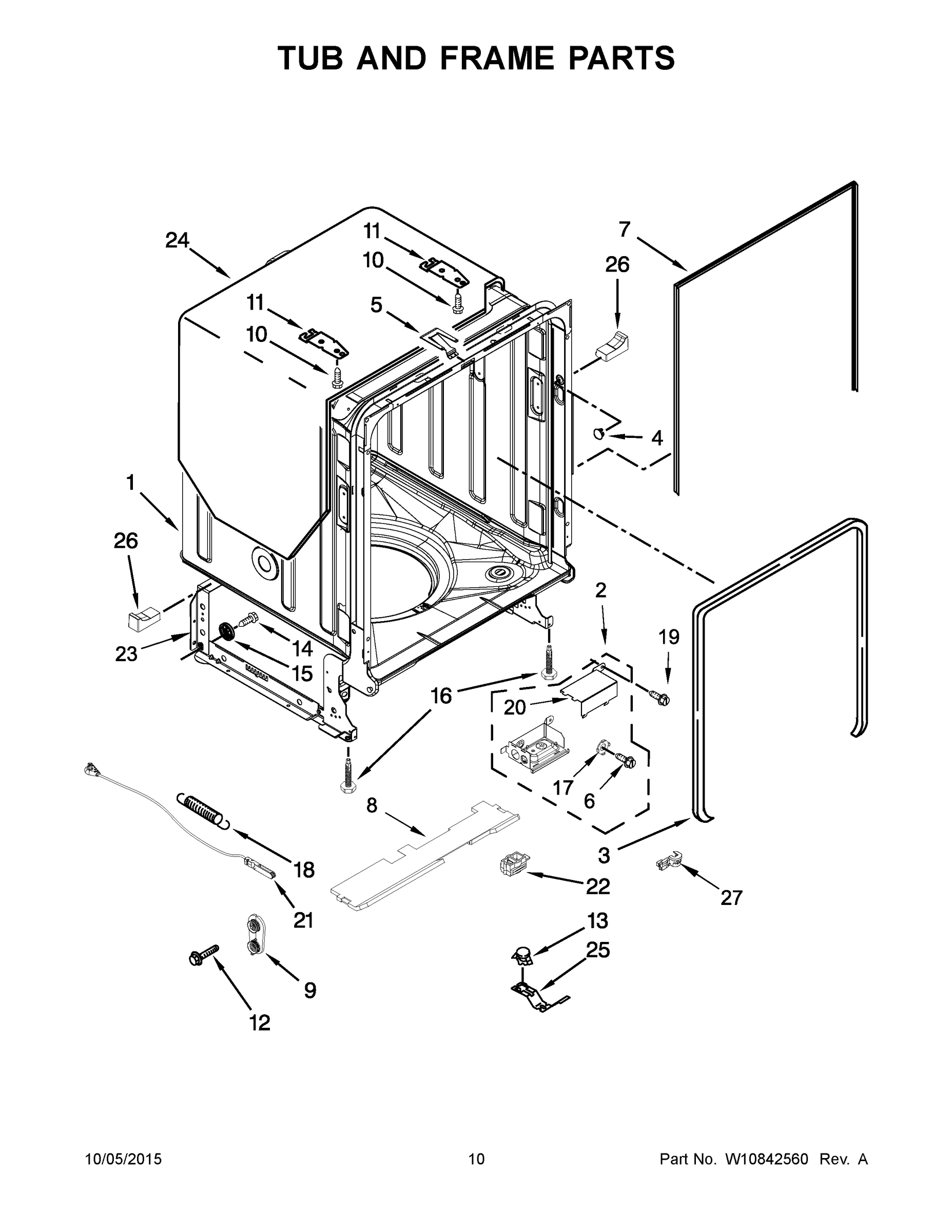 06 - TUB AND FRAME PARTS