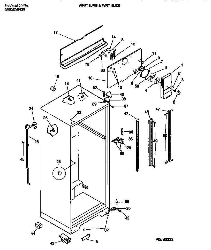 03 - CABINET W/FAN ASSEMBLY
